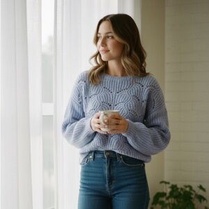 Gentle Fawn Serenity Sweater Blue Size Medium